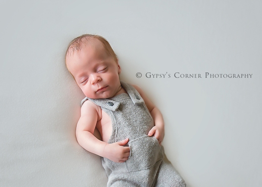 Buffalo NY Baby photographer| Newborn boy hands in pockets|Gypsy's Corner Photography-30Web